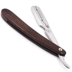 Parker SRDW Dark Sheesham Wood Clip Type Stainless Steel Straight Edge Shavette Razor-Parker-ItalianBarber