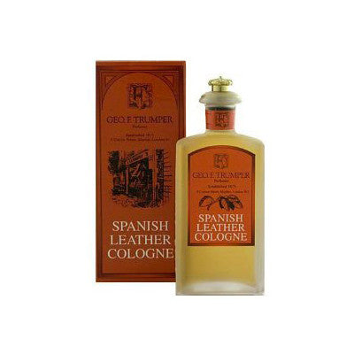 Geo F Trumper Spanish Leather Cologne Glass Crown Bottle 100ml-Geo F Trumper-ItalianBarber