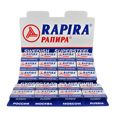 100 Rapira Swedish Supersteel Blades, 20 packs of 5 (100 blades)-Rapira Blades-ItalianBarber