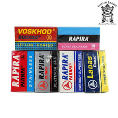 "From Russia with Love" Double Edge Razor Blade Sampler Pack-Rapira Blades-ItalianBarber