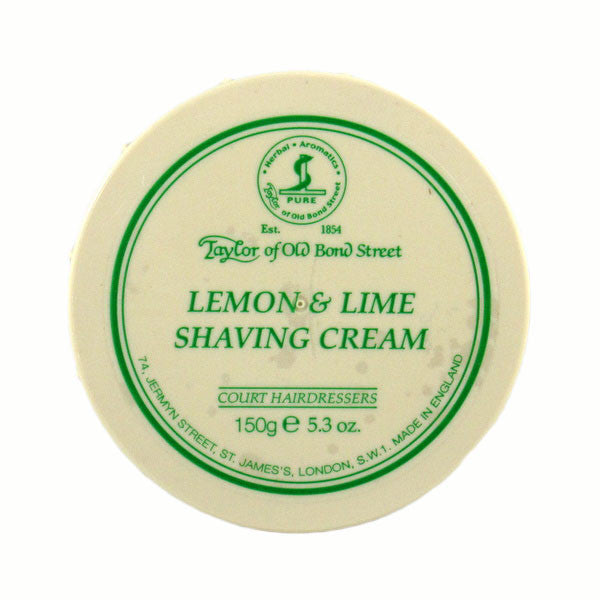 Taylor of Old Bond Street Shaving Cream Bowl, Lemon & Lime 150g-Taylor of Old Bond Street-ItalianBarber