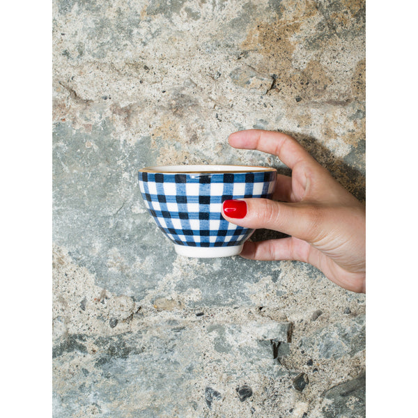 ‘Billie’ mini bowl vichy navy