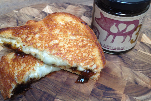 Balsamic Fresh Fig and Fontina Grilled Cheese