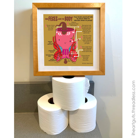 Rectum Poster - Excretory Stem Poster - Funny Cute Medical Office Poster