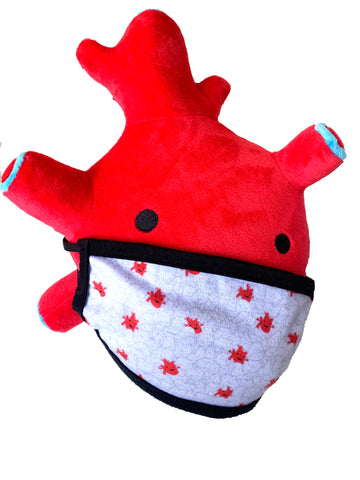 I Heart Guts Heart Plush Heart Stuffed Animal Anatomical Plush Heart