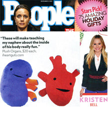 People Magazine Holiday Gift Guide Plush Organs Kristen Bell