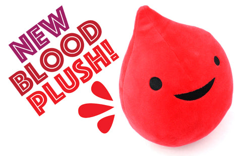 Blood Plush Toy - Blood Stuffed Animal - Blood Donor Gift