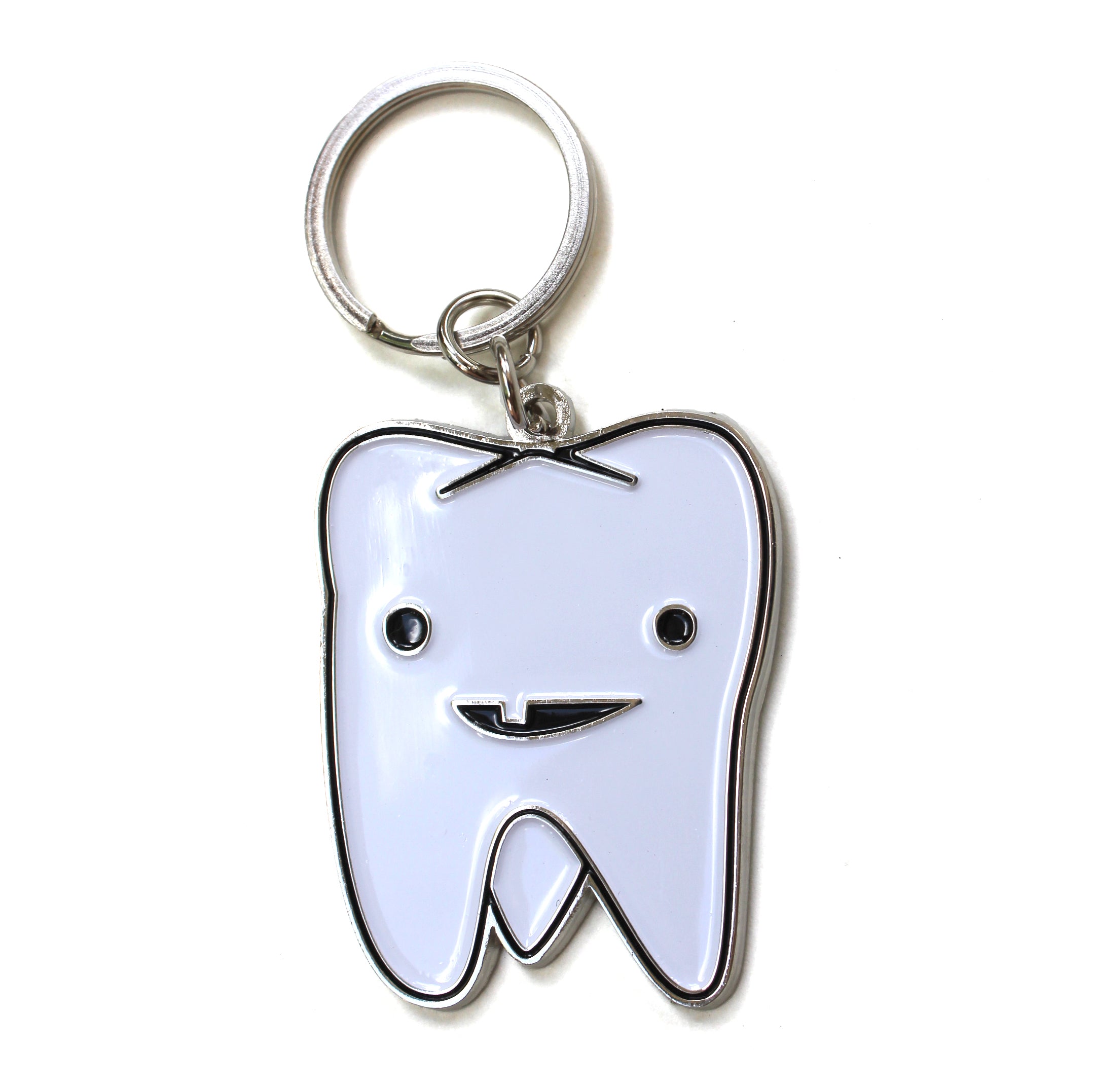 Dentists Floss and Tooth Charm Keychain Gift S 2.30 inches including key ring Dental Hygienist Jewelry Gift for Men & Women Dental Keychain 