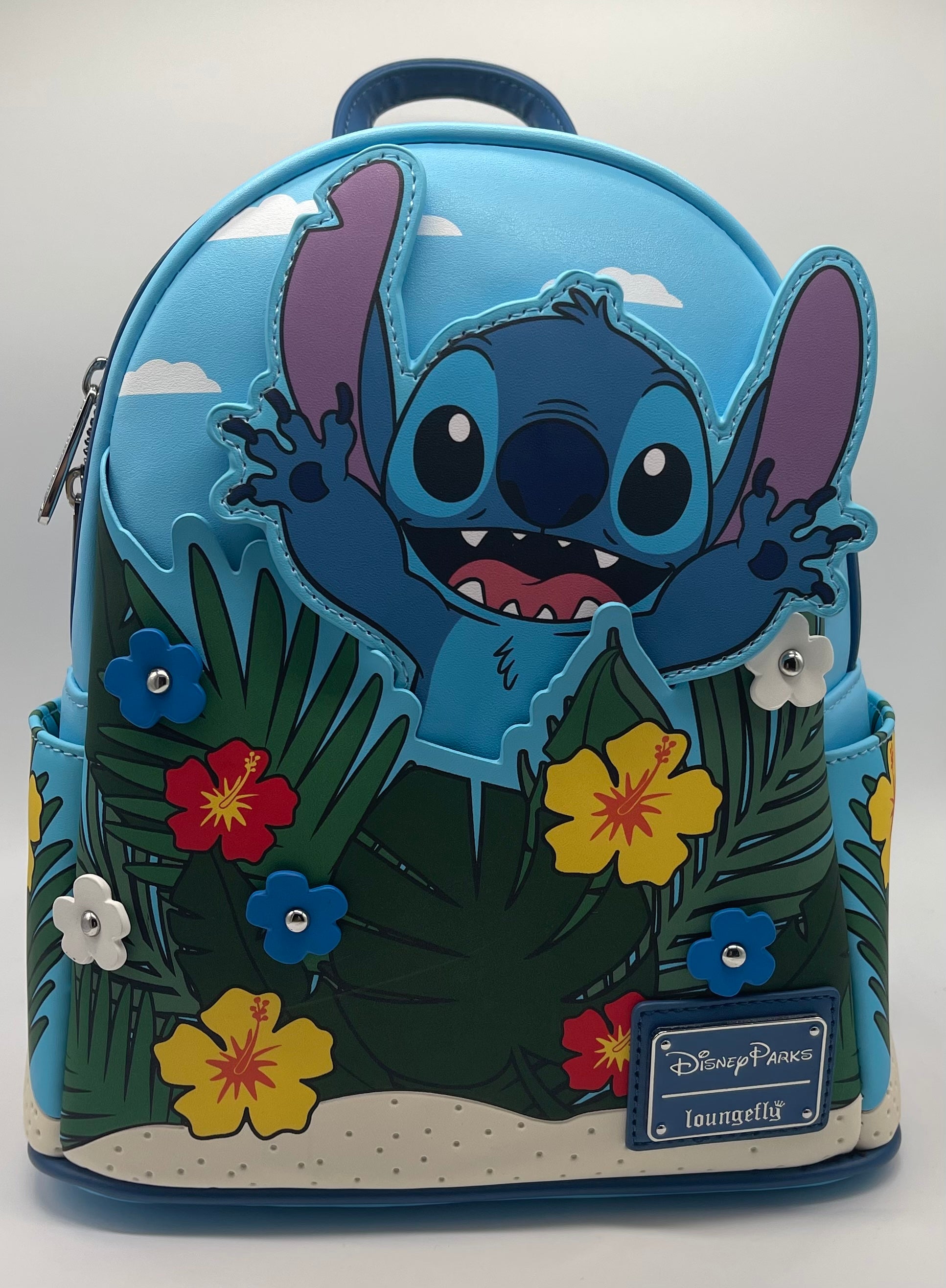 Disney Parks Stitch Tropical Florals Mini Backpack New with Tag