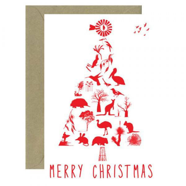 Australian Christmas Tree Card for Sending Overseas – Bits ...