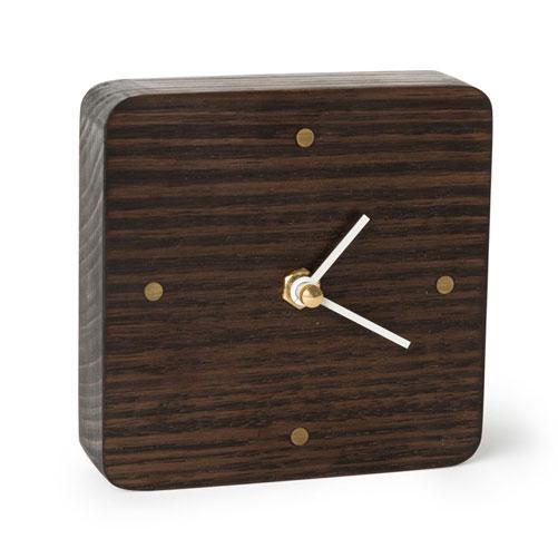 Handcrafted Black Wooden Desk Clock For Unique Australian Gifts