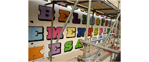 Ben Eine Mural at London Graphic Centre | Image