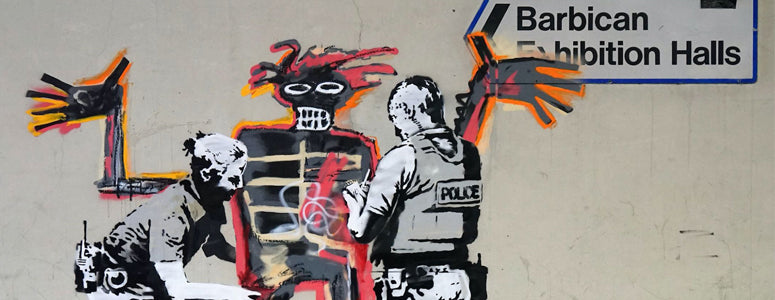 Banksy creates homage to Basquiat at London’s Barbican | Image
