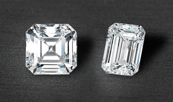 asscher and emerald cut diamond