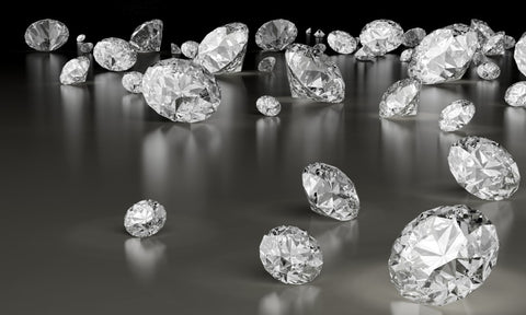 Loose diamonds that have been cut and polished