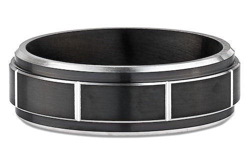 black cobalt wedding ring