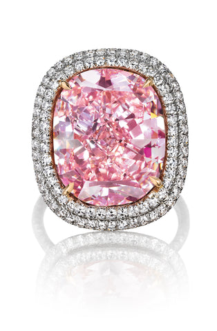 pink cushion diamond