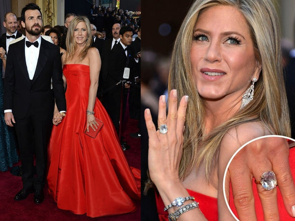 Jennifer Anniston's rose cut oval engagement ring