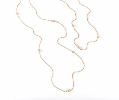 yellow gold layering necklaces 