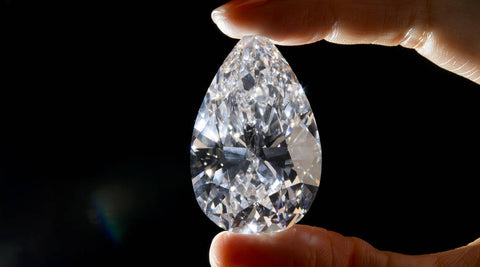 101 carat pear shaped diamond