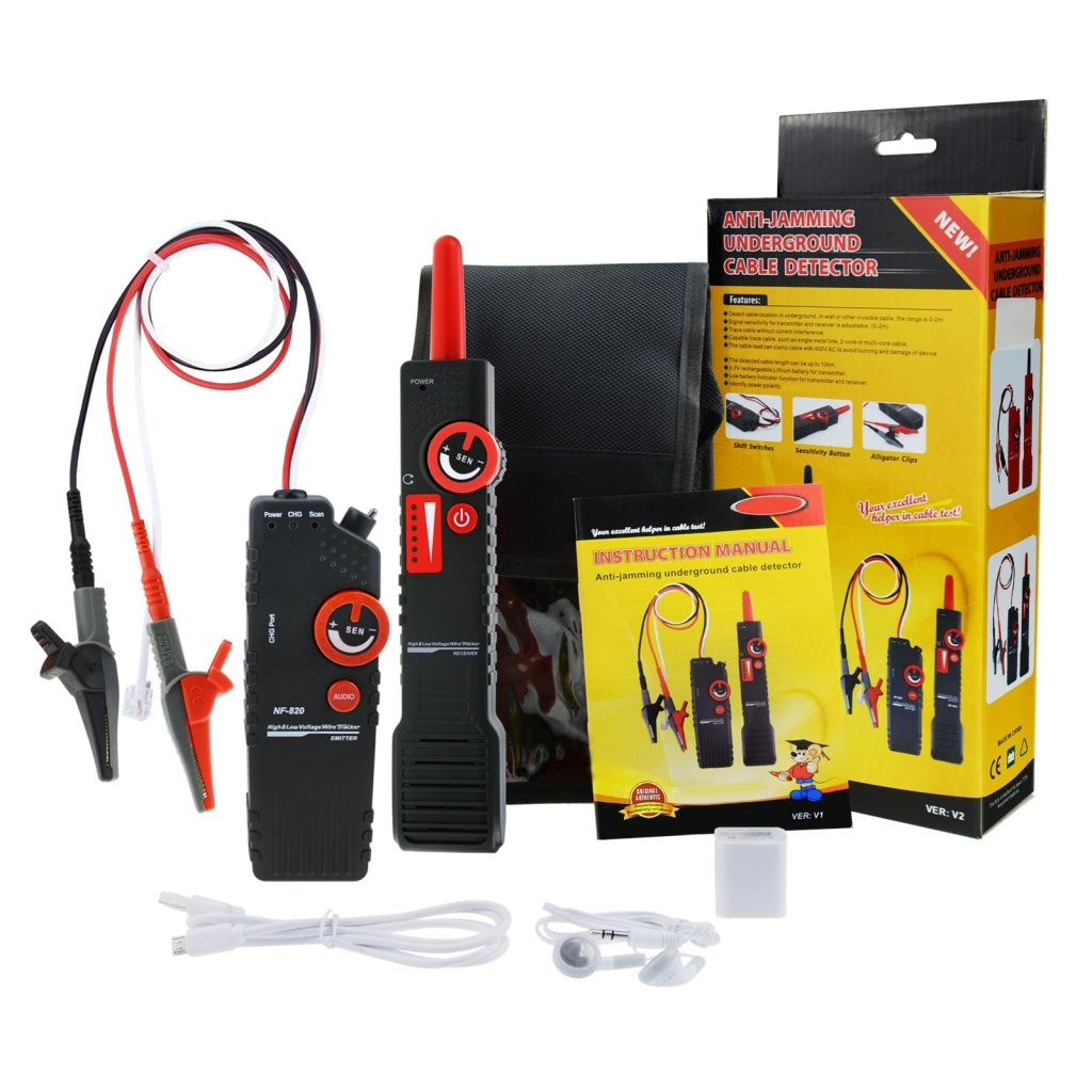 Underground Wire Tracker Cable Tester NF-820 Low Volt Finders For electrician UK 