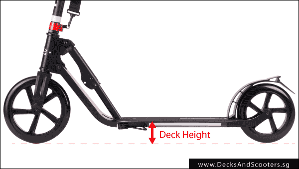 kick scooter deck height