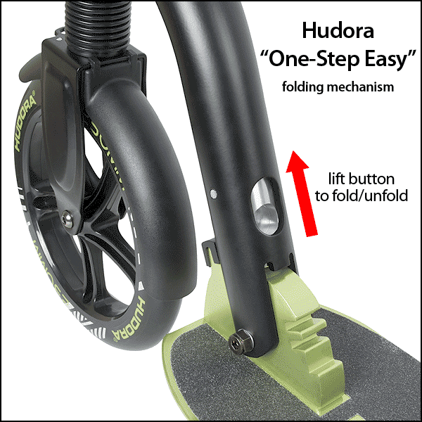 Hudora one step easy patented folding system