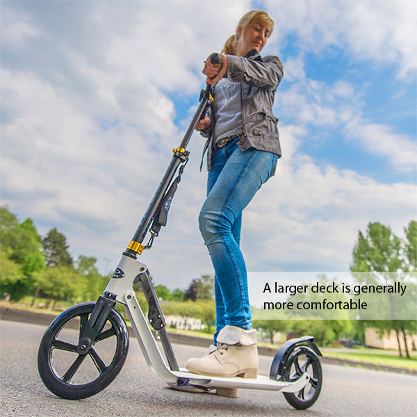 larger kick scooter decks and are generally more comfortable, Singapore