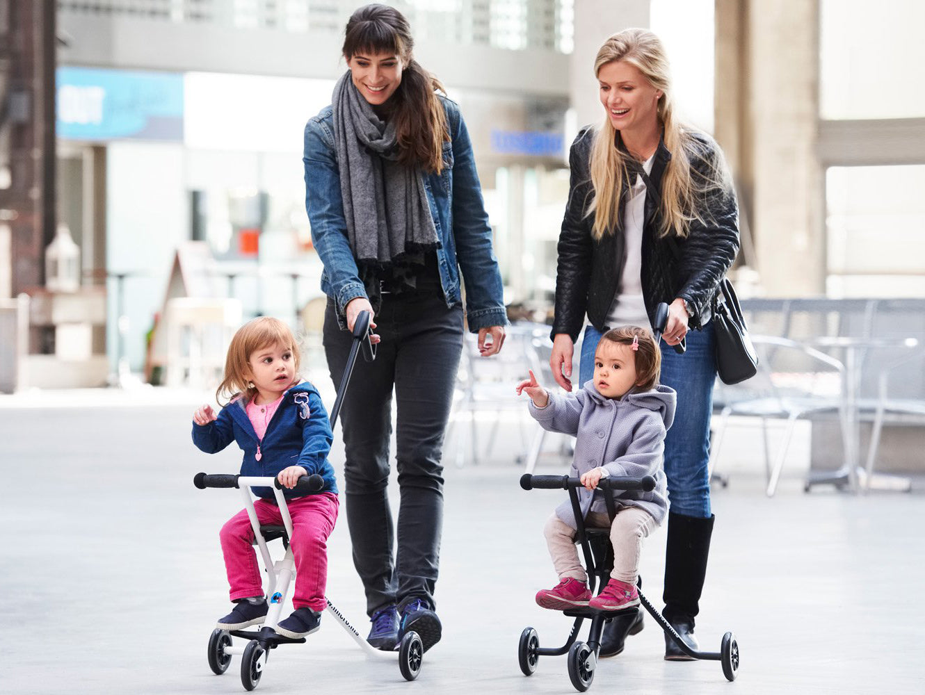 micro trike for mothers and toddlers group shot singapore