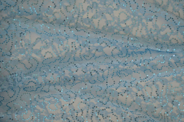 light blue lace fabric