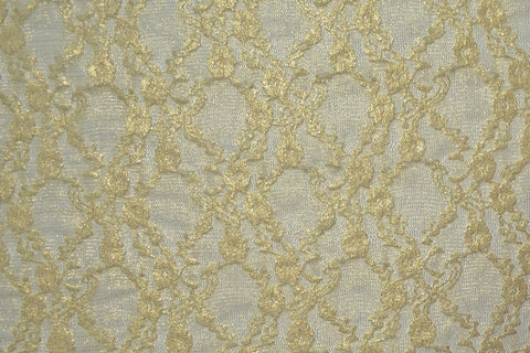 gold stretch lace