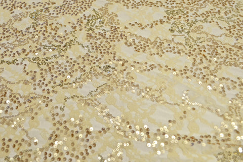 gold stretch lace