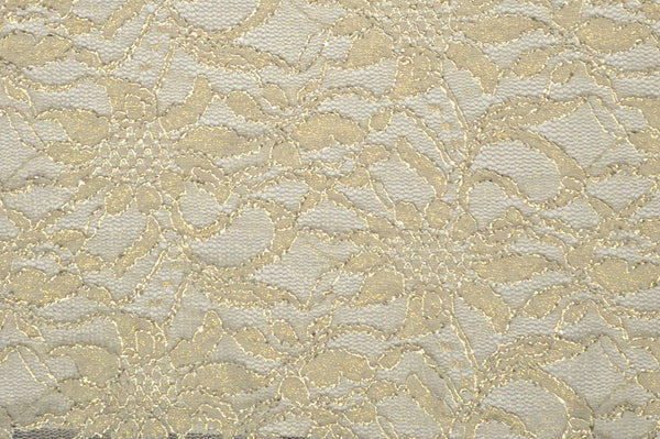 gold stretch lace