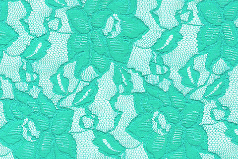 green stretch lace fabric