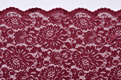 scalloped stretch lace fabric