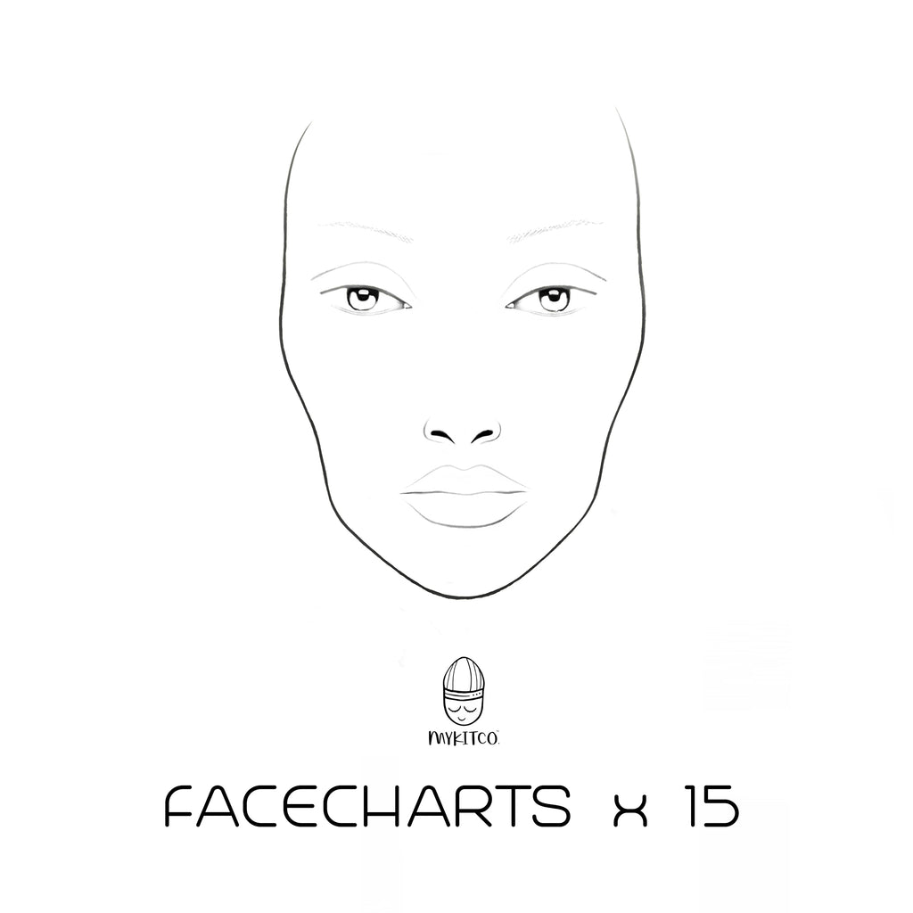 Professional Makeup Face Charts