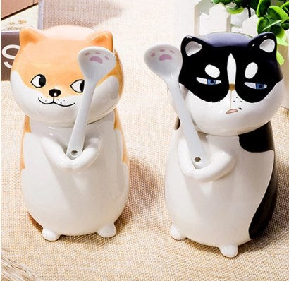 ceramic cat mug