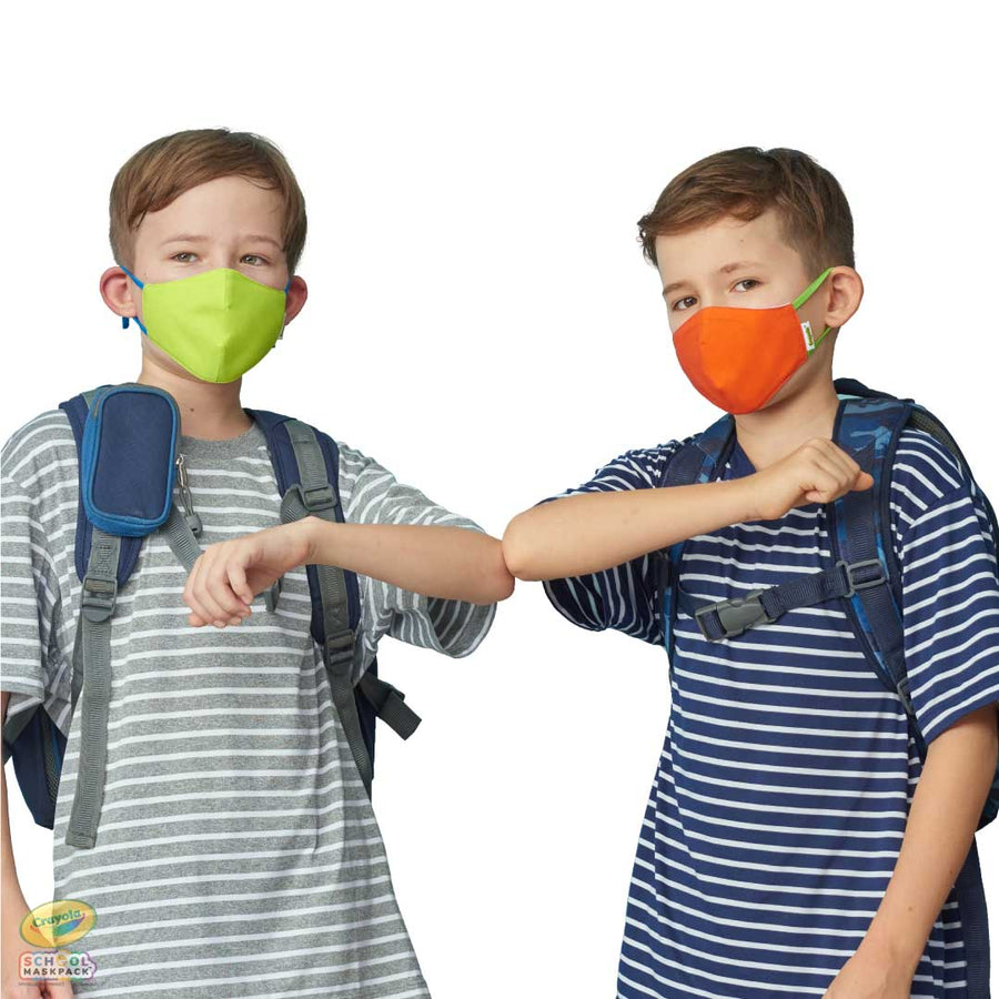 Classpack: 125 Crayola™ Kids Masks, Cool Colors, Bulk School Supplies, Size Small