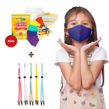 Crayola™ Kids Mask Set, Cool Colors and Pastel Straps Bundle