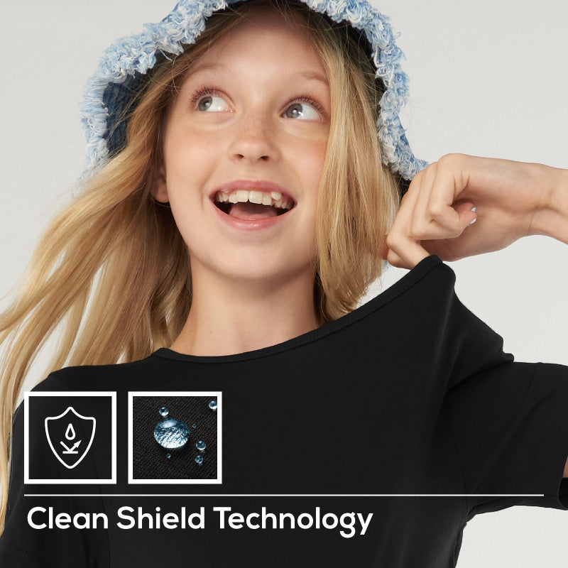The Good Day Lab™ Clean Shield Kids T-Shirt Black