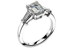 bulgari emerald cut engagement ring