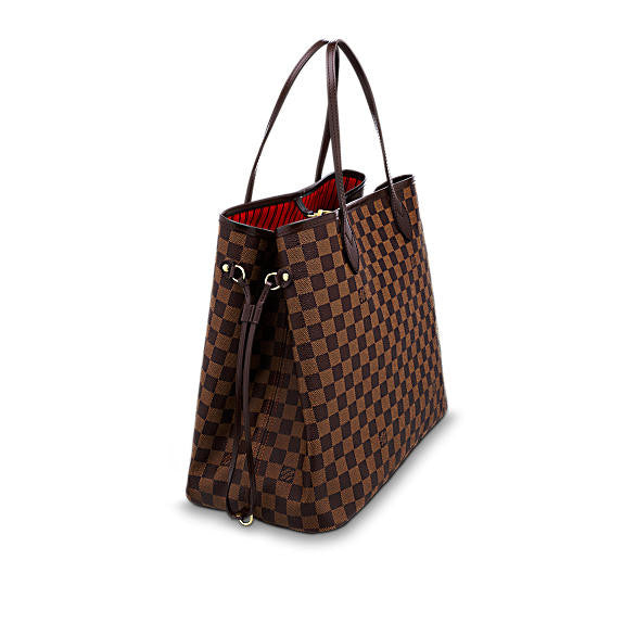 Louis Vuitton Neo Neverfull Damier Azur GM Beige Lining in Canvas/Leather  with Brass - US