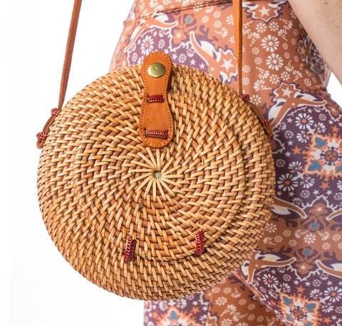 Nusa Circular Handwoven Bag