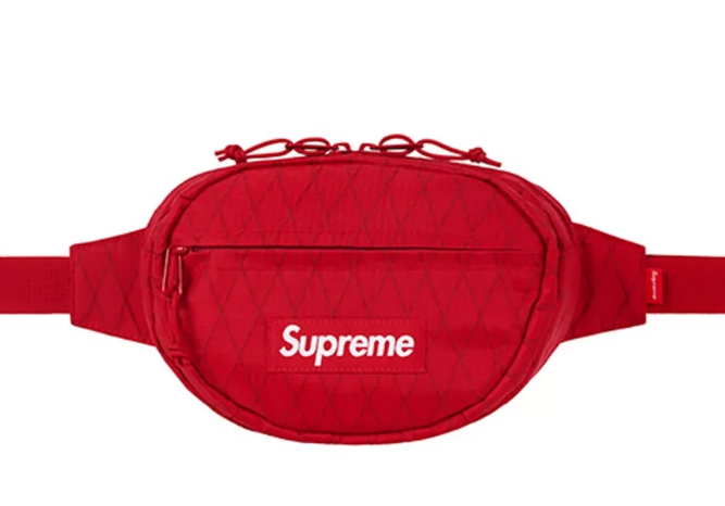 supreme red waist bag fw18