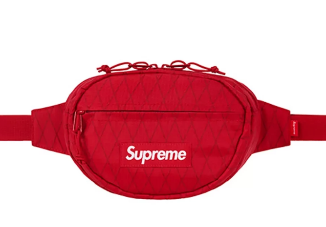 supreme fw18 waist bag red