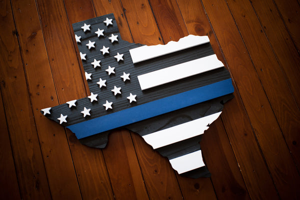 Texas Thin Blue Line Flag