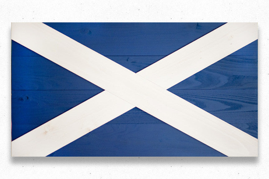 Scotland wood flag