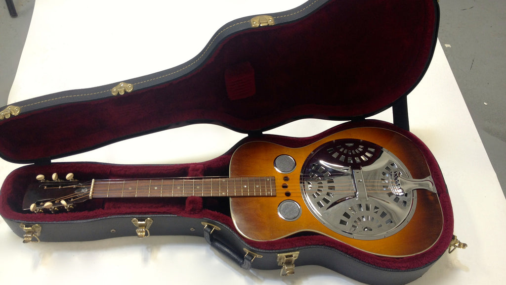 Gibson Dobro F 60 Resonator 2001 Tobacco Sunburst Vintage Guitar Gallery Of Long Island 0386