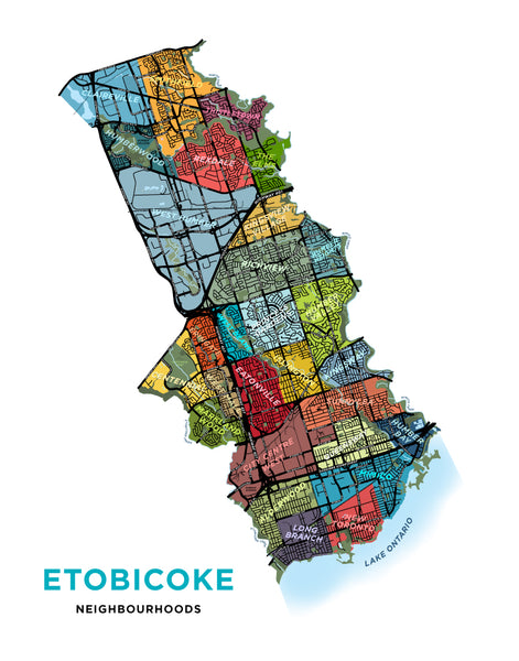 Map Of Etobicoke Streets Etobicoke Full City Map – Jelly Brothers