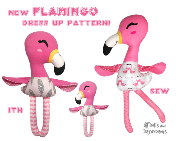 flamingo sewing and ITH Pattern 